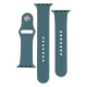 Ремінець для Apple Watch Band Silicone Two-Piece 42/44/45/49 mm Колір 55, Pine green