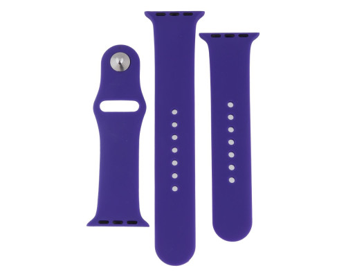 Ремінець для Apple Watch Band Silicone Two-Piece 38/40/41 mm Колір 62, Granny grey