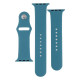Ремінець для Apple Watch Band Silicone Two-Piece 42/44/45/49 mm Колір 55, Pine green
