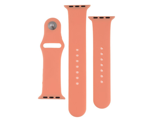 Ремінець для Apple Watch Band Silicone Two-Piece 38/40/41 mm Колір 62, Granny grey