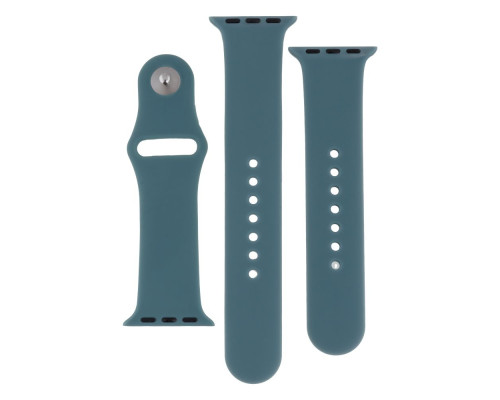 Ремінець для Apple Watch Band Silicone Two-Piece 38/40/41 mm Колір 62, Granny grey