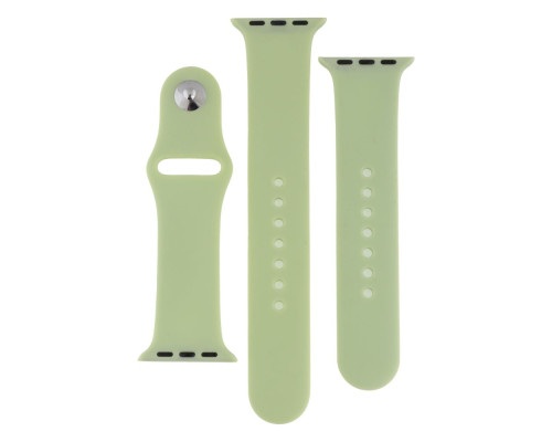 Ремінець для Apple Watch Band Silicone Two-Piece 38/40/41 mm Колір 62, Granny grey