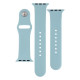 Ремінець для Apple Watch Band Silicone Two-Piece 38/40/41 mm Колір 62, Granny grey