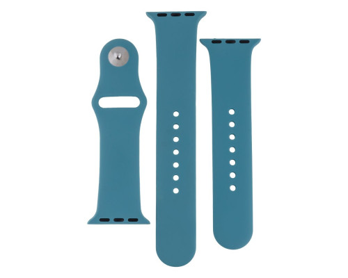 Ремінець для Apple Watch Band Silicone Two-Piece 38/40/41 mm Колір 62, Granny grey