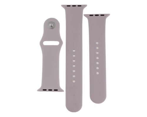 Ремінець для Apple Watch Band Silicone Two-Piece 42/44/45/49 mm Колір 55, Pine green