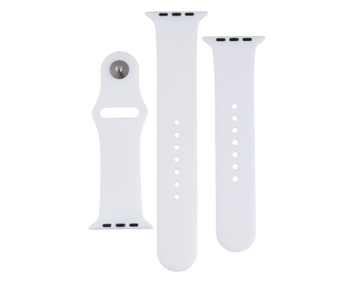 Ремінець для Apple Watch Band Silicone Two-Piece 42/44/45/49 mm Колір 55, Pine green