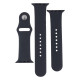 Ремінець для Apple Watch Band Silicone Two-Piece 42/44/45/49 mm Колір 55, Pine green