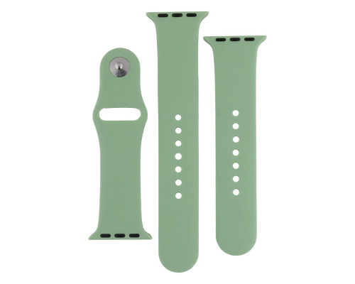 Ремінець для Apple Watch Band Silicone Two-Piece 38/40/41 mm Колір 62, Granny grey