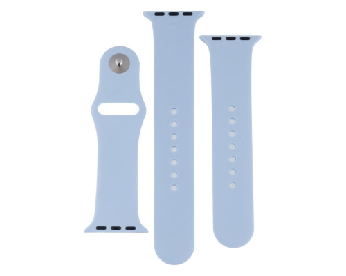 Ремінець для Apple Watch Band Silicone Two-Piece 38/40/41 mm Колір 62, Granny grey