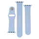 Ремінець для Apple Watch Band Silicone Two-Piece 38/40/41 mm Колір 62, Granny grey