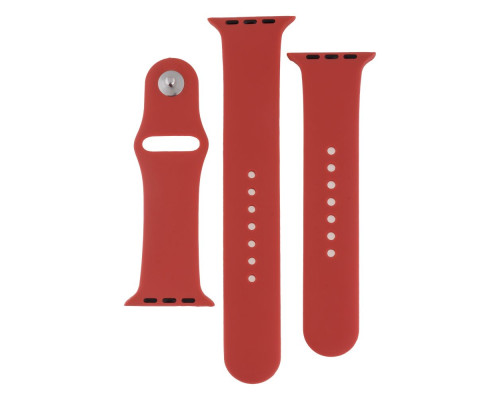 Ремінець для Apple Watch Band Silicone Two-Piece 42/44/45/49 mm Колір 55, Pine green