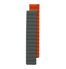 Ремінець для часов Silicone Link Magnetic 20mm Колір Gray-Orange 2020000307969