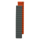 Ремінець для часов Silicone Link Magnetic 20mm Колір Gray-Orange