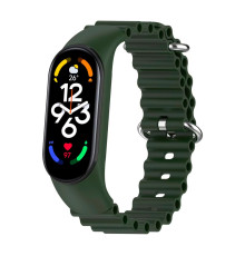 Ремінець для Xiaomi Mi Band 5 / 6 / 7 Ocean band Колір Green 2020000422037