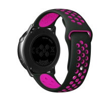 Ремешок Универс 20mm N Sport для Samsung/Amazfit/Huawei Колір Black/Rose 2020000413905