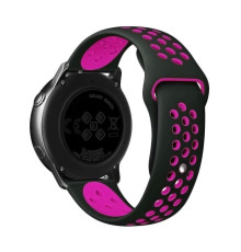 Ремешок Универс 20mm N Sport для Samsung/Amazfit/Huawei Колір Black/Rose 2020000413905