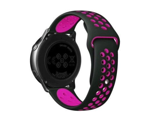 Ремешок Универс 20mm N Sport для Samsung/Amazfit/Huawei Колір Black/Rose 2020000413905