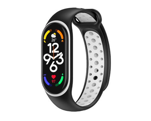 Ремешок для Xiaomi Mi Band 5 / 6 / 7 N Sport Колір Black/Grey 2020000420149