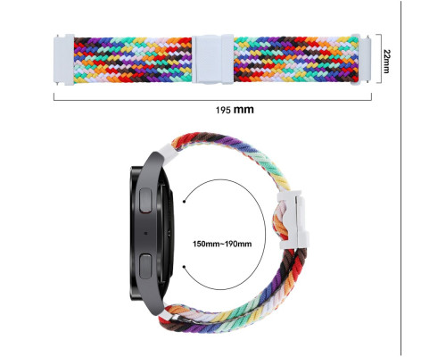 Ремешок Универс 20mm Elastic Adjustment для Samsung/Amazfit/Huawei Колір Pink 2020000423904