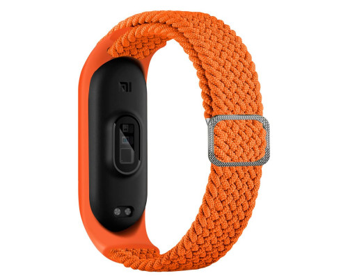 Ремешок для Xiaomi Mi Band 3 / 4 / 5 / 6 / 7 Elastic adjustment Колір Papaya 2020000424765