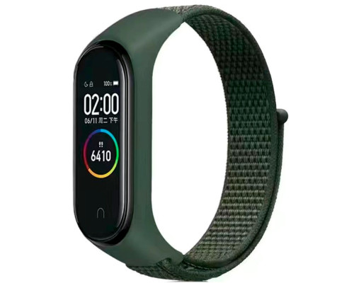 Ремешок для Xiaomi Mi Band 3 / 4 / 5 / 6 / 7 Nylon Колір Rose Red 2020000424444