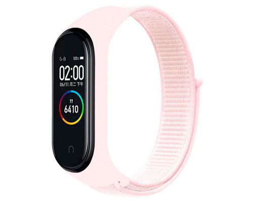 Ремешок для Xiaomi Mi Band 3 / 4 / 5 / 6 / 7 Nylon Колір Rose Red 2020000424444