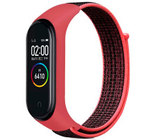 Ремешок для Xiaomi Mi Band 3 / 4 / 5 / 6 / 7 Nylon Колір Rose Red 2020000424444