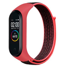 Ремешок для Xiaomi Mi Band 3 / 4 / 5 / 6 / 7 Nylon Колір Rose Red 2020000424444