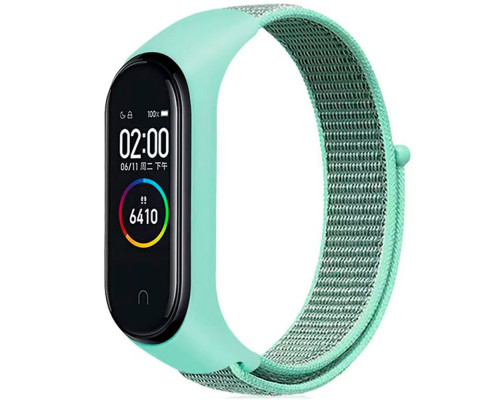 Ремешок для Xiaomi Mi Band 3 / 4 / 5 / 6 / 7 Nylon Колір Rose Red 2020000424444