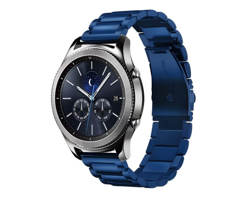 Ремінець Універс 22 mm Stainless Steel для Samsung/Amazfit/Huawei Колір Blue 2020000432166