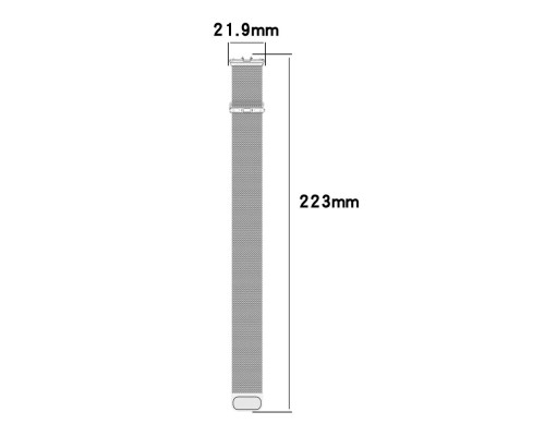 Ремінець для Samsung Galaxy Fit 3 (R390) Milanese Loop Колір Space Grey 2020000472018 ma35303_3345780