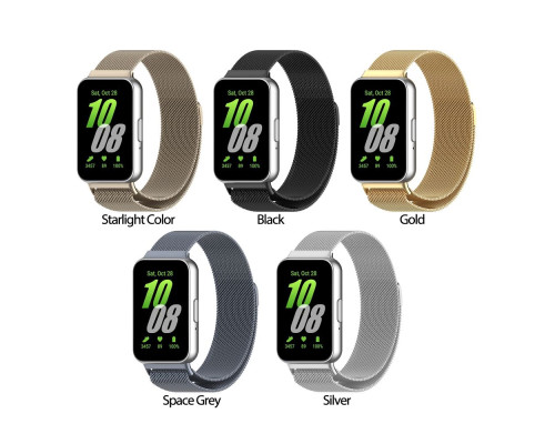 Ремінець для Samsung Galaxy Fit 3 (R390) Milanese Loop Колір Space Grey 2020000472018 ma35303_3345780