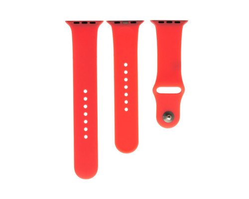 Ремінець для Apple Watch Band Silicone Two-Piece 42/44/45/49 mm Колір 14, Red