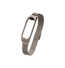 Ремінець для Xiaomi Mi Band 3 / 4 Milanese Loop Колір Бежевий 2020000078494