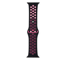 Ремешок для Apple Watch Band Silicone Nike + Protect Case 40/41 mm Колір 06, Чорно-Рожевий 2020000246992