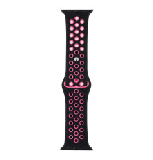 Ремешок для Apple Watch Band Silicone Nike + Protect Case 40/41 mm Колір 06, Чорно-Рожевий 2020000246992