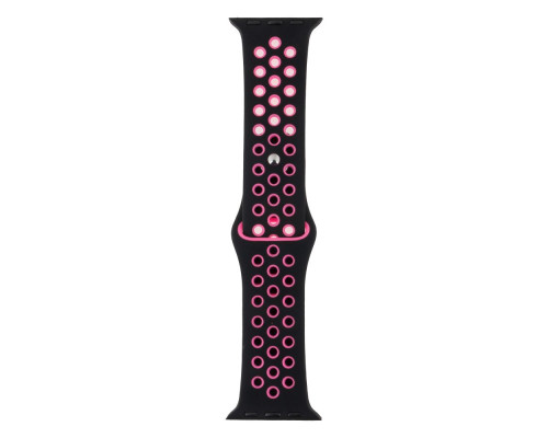 Ремешок для Apple Watch Band Silicone Nike + Protect Case 40/41 mm Колір 06, Чорно-Рожевий 2020000246992