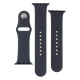 Ремінець для Apple Watch Band Silicone Two-Piece 38/40/41 mm Колір 18, Black