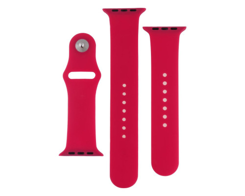 Ремінець для Apple Watch Band Silicone Two-Piece 42/44/45/49 mm Колір 14, Red