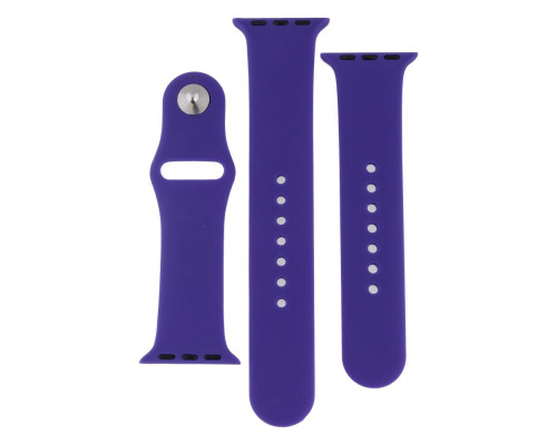 Ремінець для Apple Watch Band Silicone Two-Piece 38/40/41 mm Колір 44, Shiny blue 2020000267751