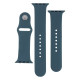 Ремінець для Apple Watch Band Silicone Two-Piece 42/44/45/49 mm Колір 15, Dark grey 2020000268208