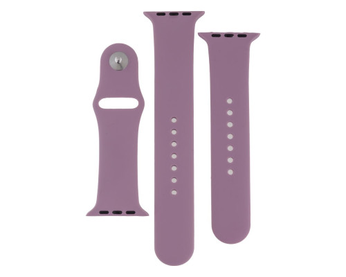 Ремінець для Apple Watch Band Silicone Two-Piece 42/44/45/49 mm Колір 15, Dark grey 2020000268208