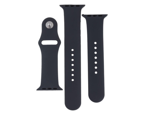 Ремінець для Apple Watch Band Silicone Two-Piece 42/44/45/49 mm Колір 15, Dark grey 2020000268208