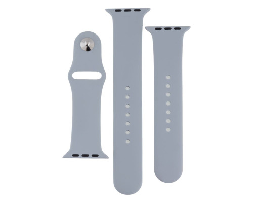 Ремінець для Apple Watch Band Silicone Two-Piece 42/44/45/49 mm Колір 15, Dark grey 2020000268208