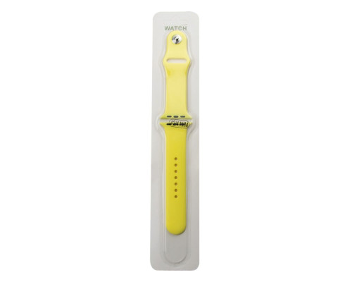 Ремінець для Apple Watch Band Silicone One-Piece Size-S 42/44/45/49 mm Колір 51, Mellow yellow 2020000309949