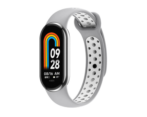 Ремінець для Xiaomi Mi Band 8 / 9 N Sport Колір Grey/White 2020000420033