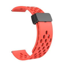 Ремешок Универс 20mm Silicone With Magnetic для Samsung/Amazfit/Huawei Колір Red 2020000421948