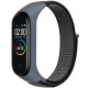 Ремешок для Xiaomi Mi Band 3 / 4 / 5 / 6 / 7 Nylon Колір White/Gray 2020000424475