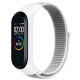 Ремешок для Xiaomi Mi Band 3 / 4 / 5 / 6 / 7 Nylon Колір White/Gray 2020000424475