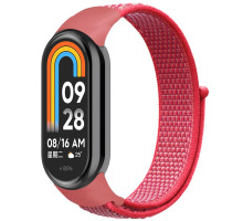 Ремінець для Xiaomi Mi Band 8 / 9 Nylon Колір Rose Red 2020000424383